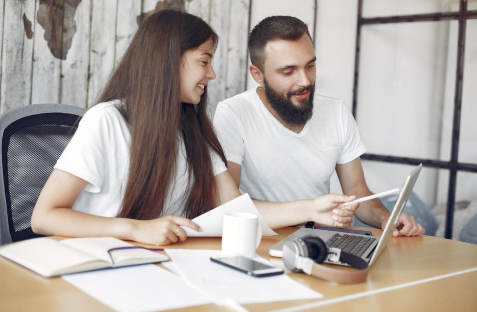 Professional analyzing financial data and models